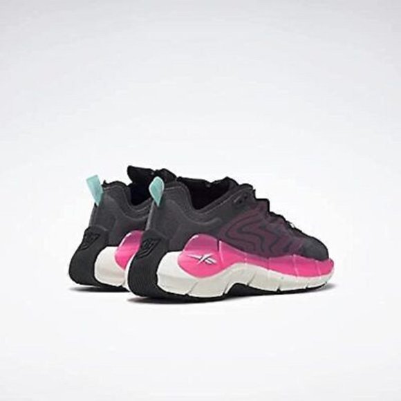 Reebok Women's Black/Atomic Pink/Mint Zig Kinetica II Sneaker H05715 - Picture 4 of 4